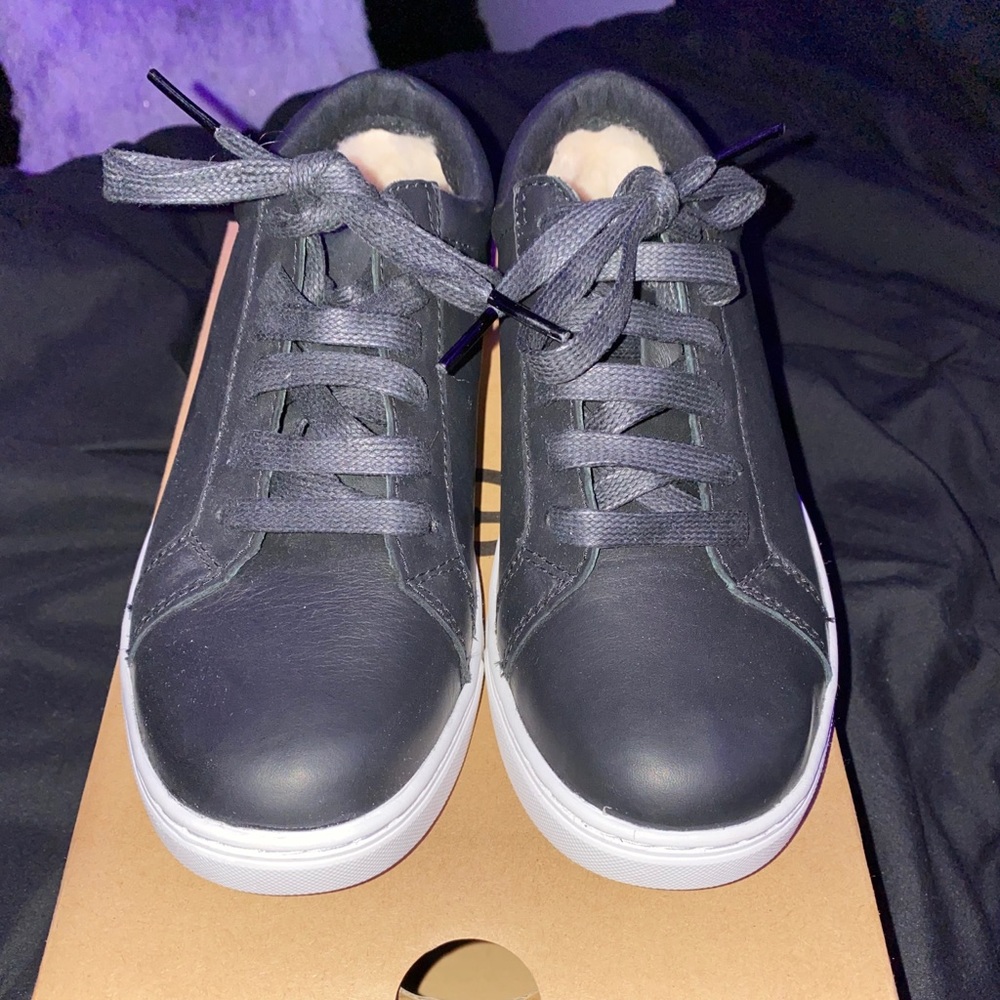 Karine Leather Black UGG Sneakers
